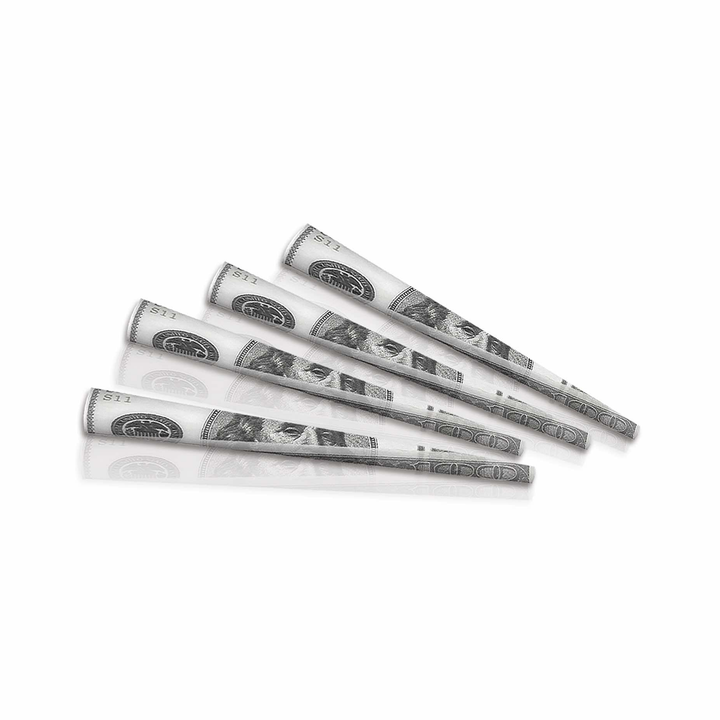 Power Papers 100 Dollar King Size Cones Box schräg