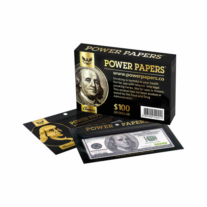 Power Papers 100 DOLLAR - Super King Size + Tips - Box - 12 x 12 Stück kaufen bei rauchwerk.ch