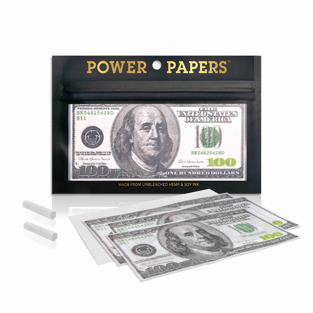 Power Papers 100 DOLLAR - Super King Size + Tips - Box - 12 x 12 Stück kaufen bei rauchwerk.ch