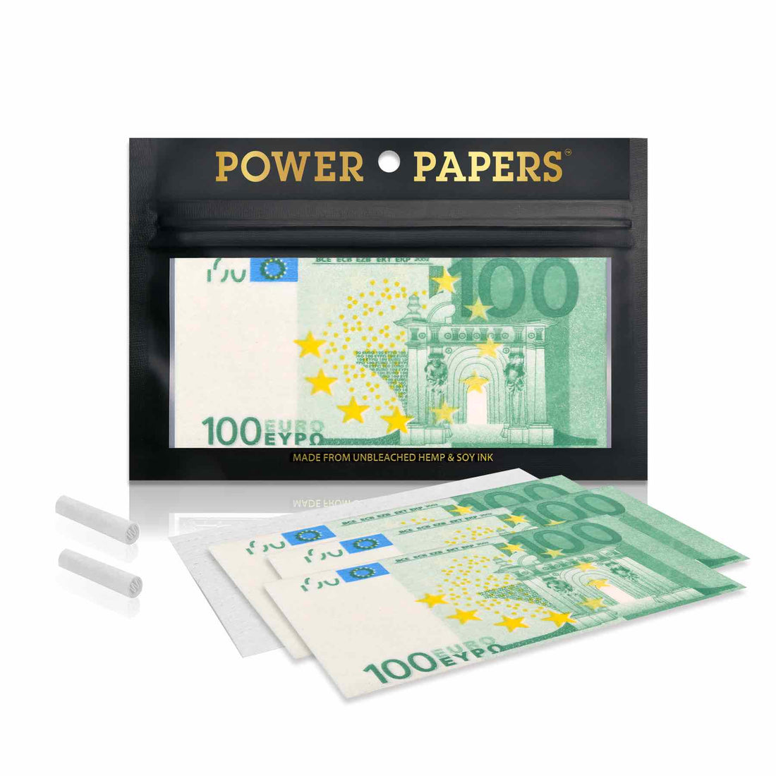 Power Papers 100 EURO - Super King Size + Tips - Box - 12 x 12 Stück kaufen bei rauchwerk.ch