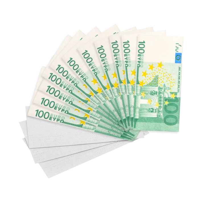 Aufgefächerte 100-Euro Papers im Super King Size Format
