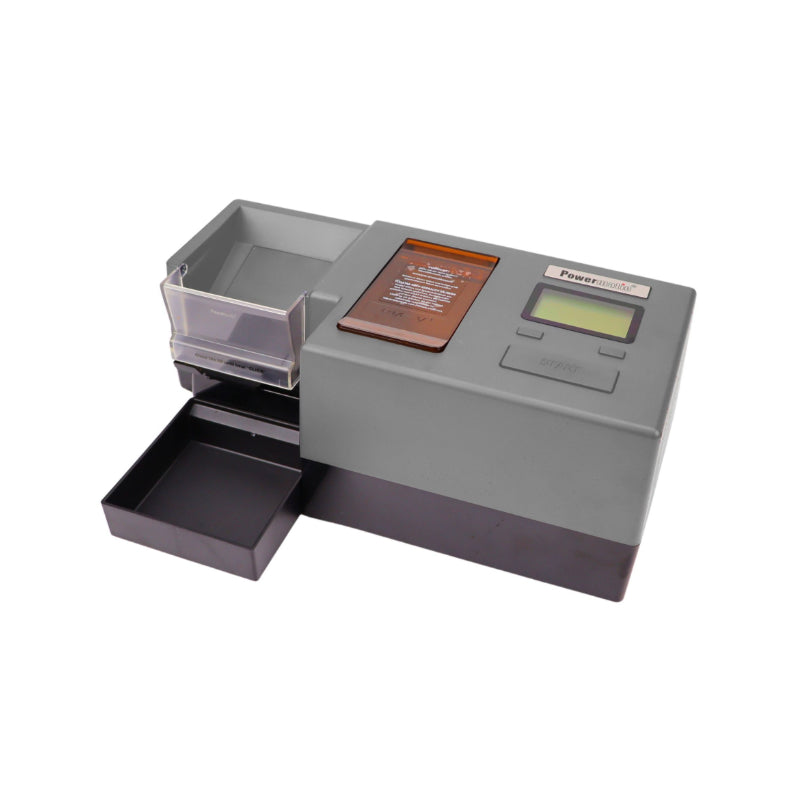 Powermatic 5+ elektrische Stopfmaschine mit Shredder, Silber