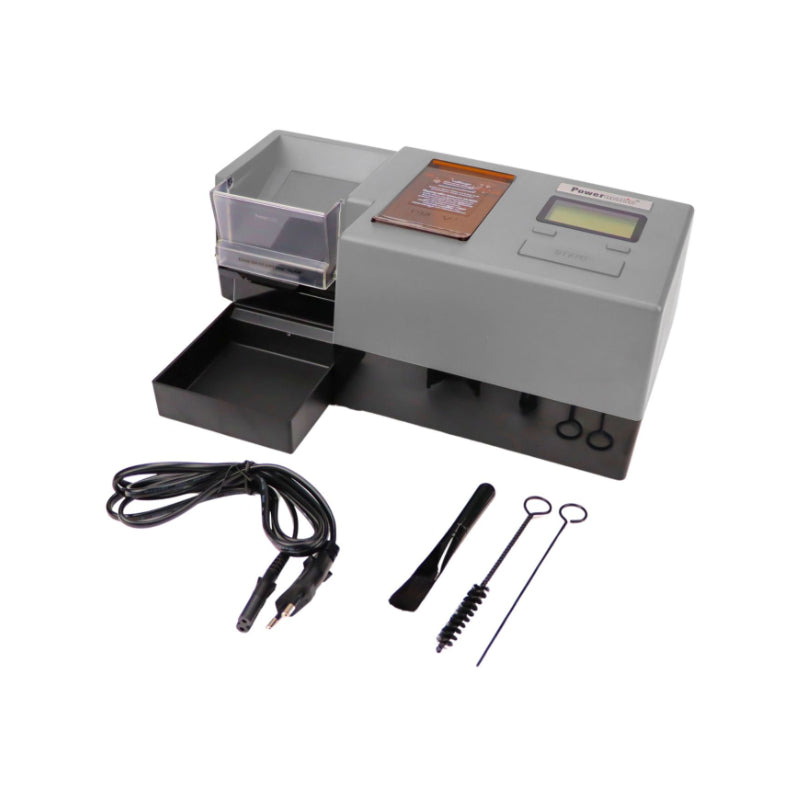 Powermatic 5+ elektrische Stopfmaschine mit Shredder, Silber
