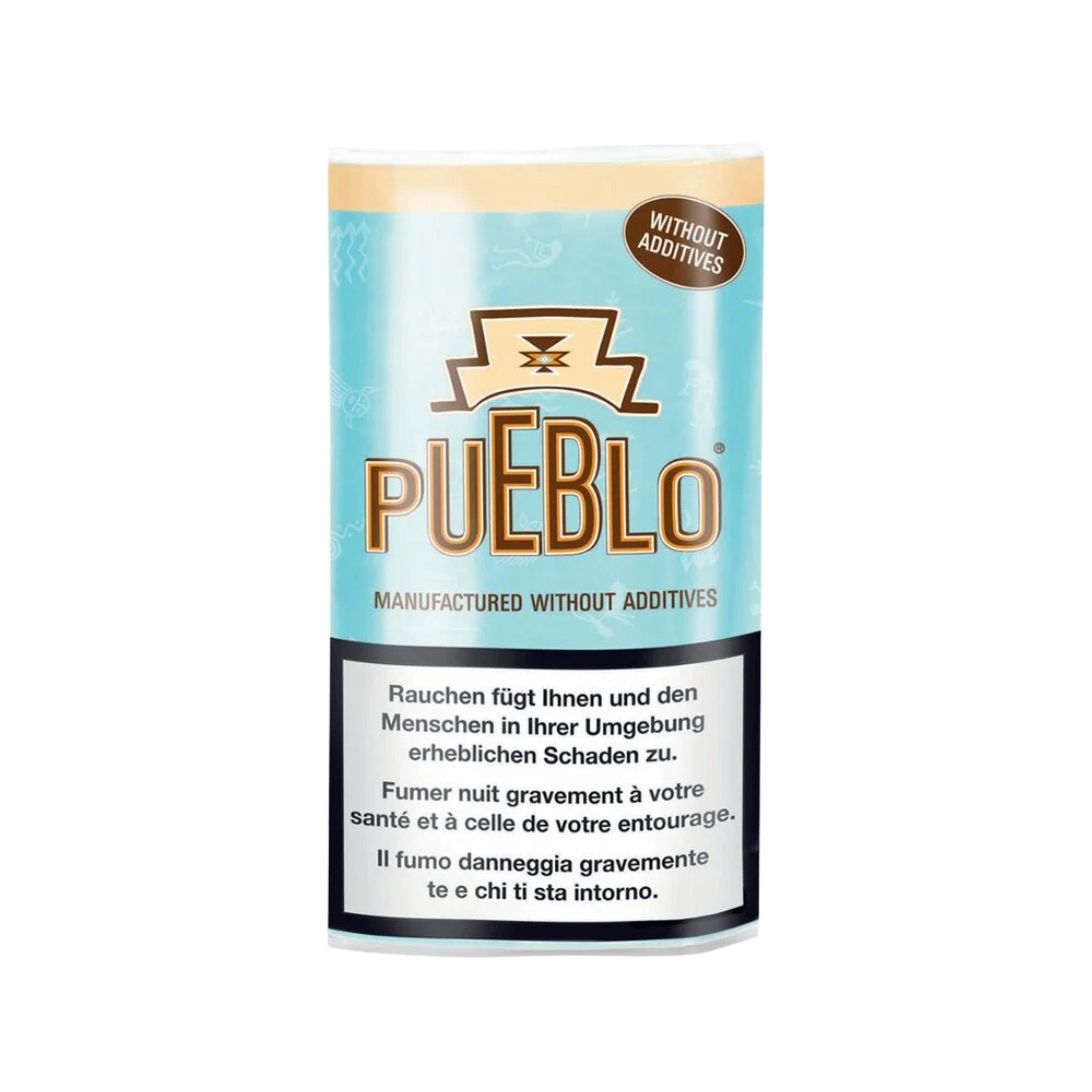 Pueblo Blue Drehtabak 25g Beutel Vorderseite