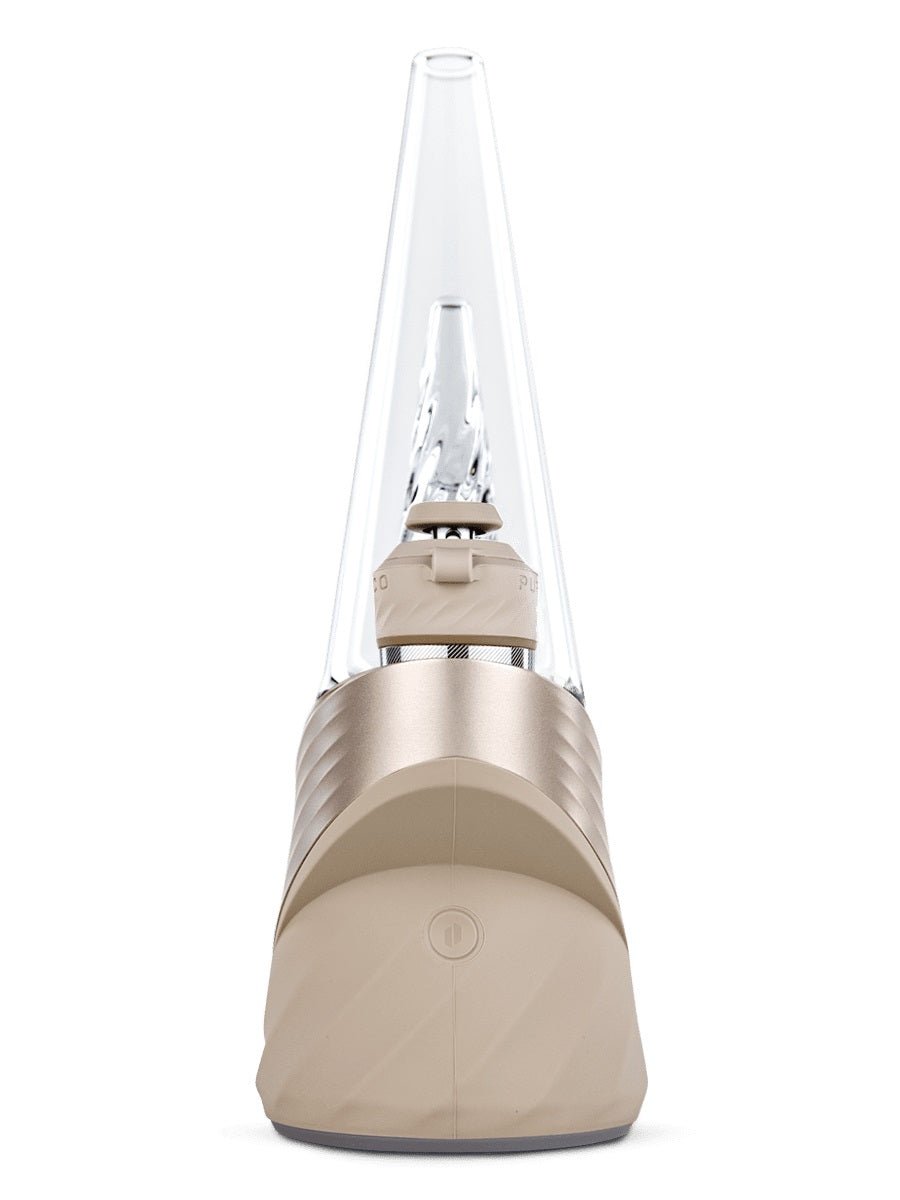Rückansicht Puffco New Peak Pro Desert mit Glasaufsatz