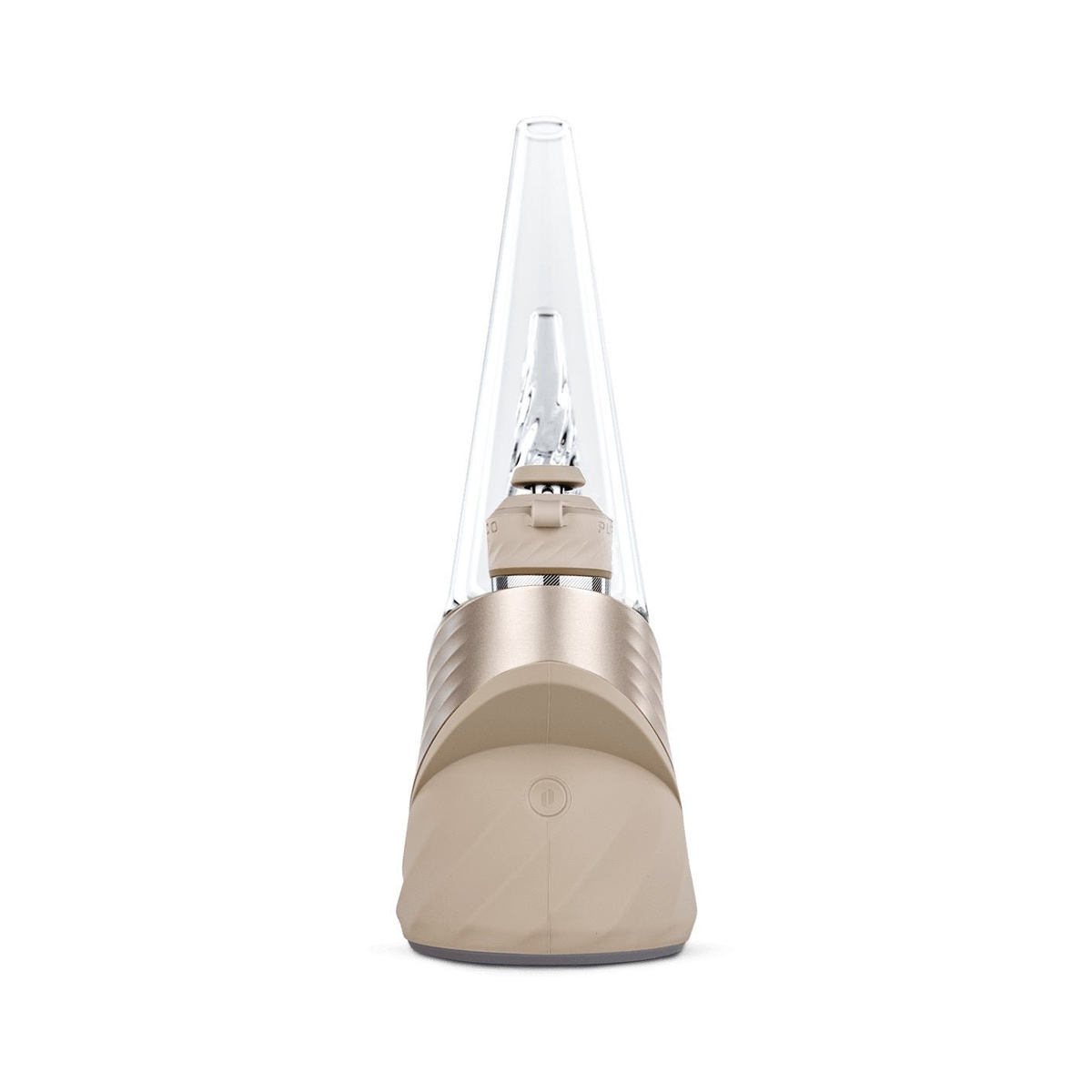 Rückansicht Puffco New Peak Pro Desert mit Glasaufsatz