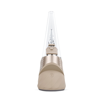 Rückansicht Puffco New Peak Pro Desert mit Glasaufsatz