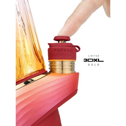 Schrägansicht Puffco Peak Pro Daybreak mit Glas