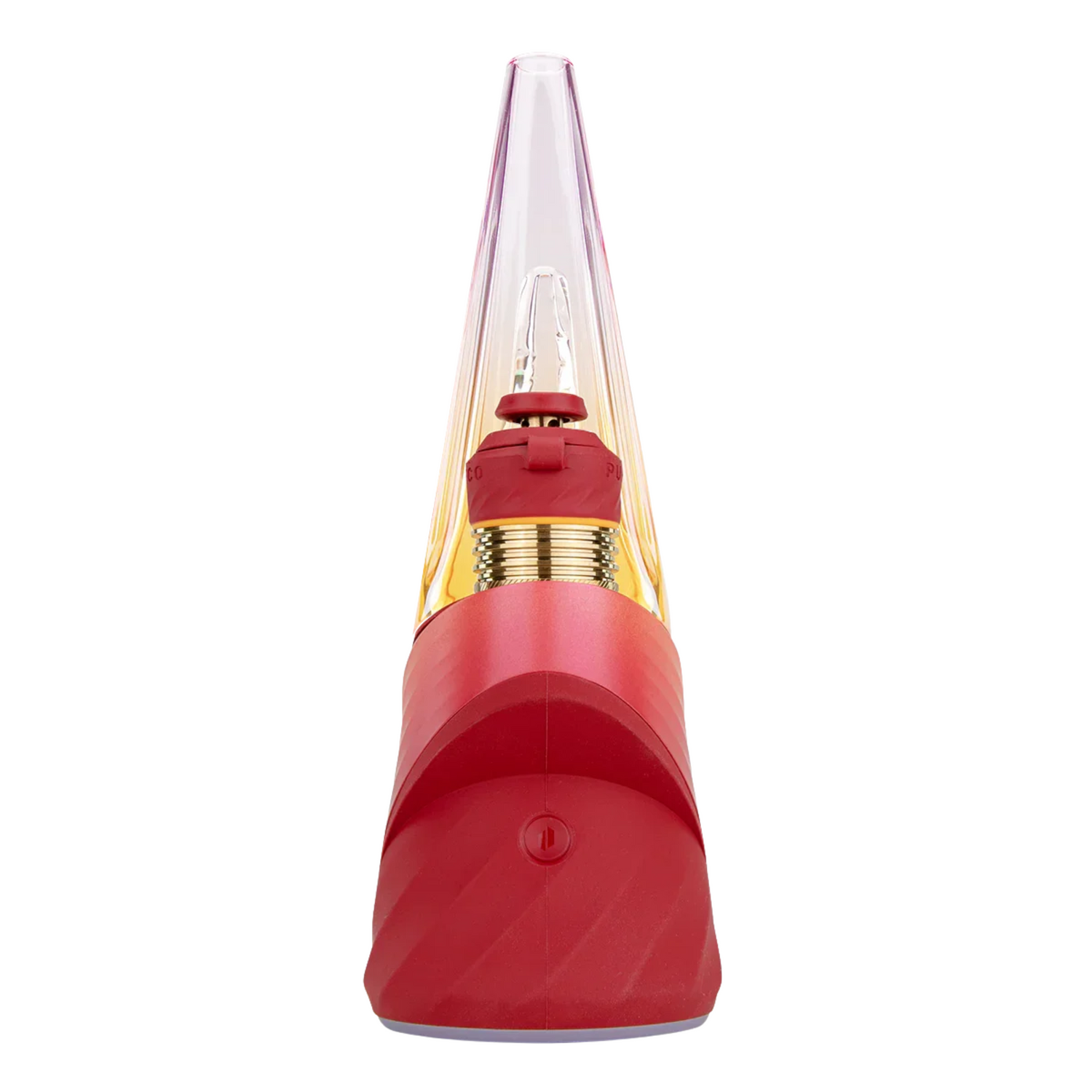 Puffco Peak Pro Daybreak Seitenansicht mit Glasaufsatz