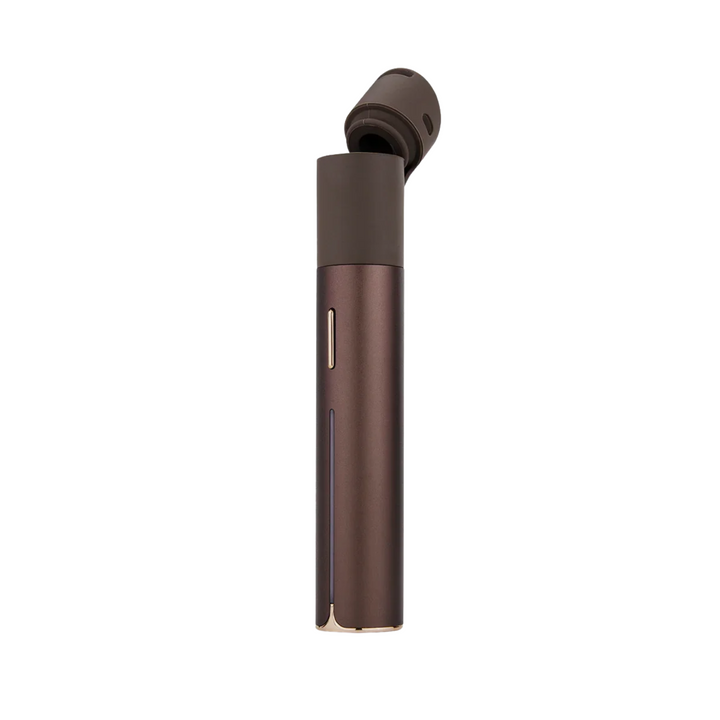 Puffco Pivot Mocha mit abgenommenem Mundstück, Detailansicht