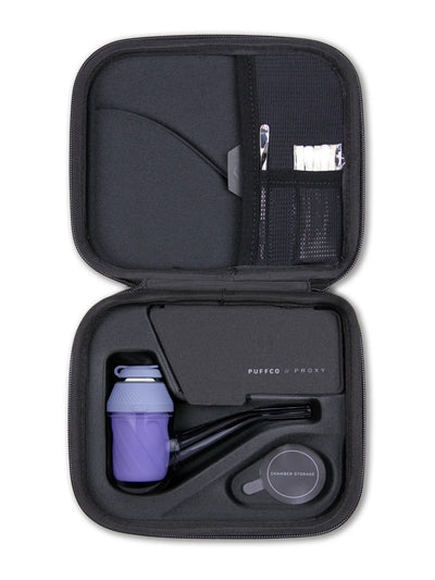 Puffco Proxy Kit Bloom im offenen Carrying Case
