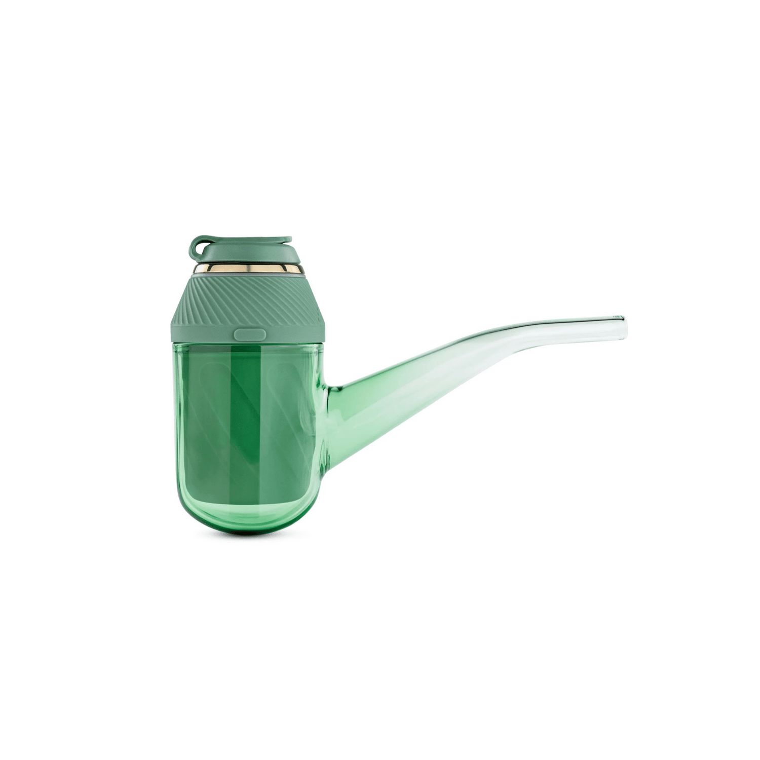 Puffco Proxy Kit Flourish mit grüner Glas-Pipe, Seitenansicht