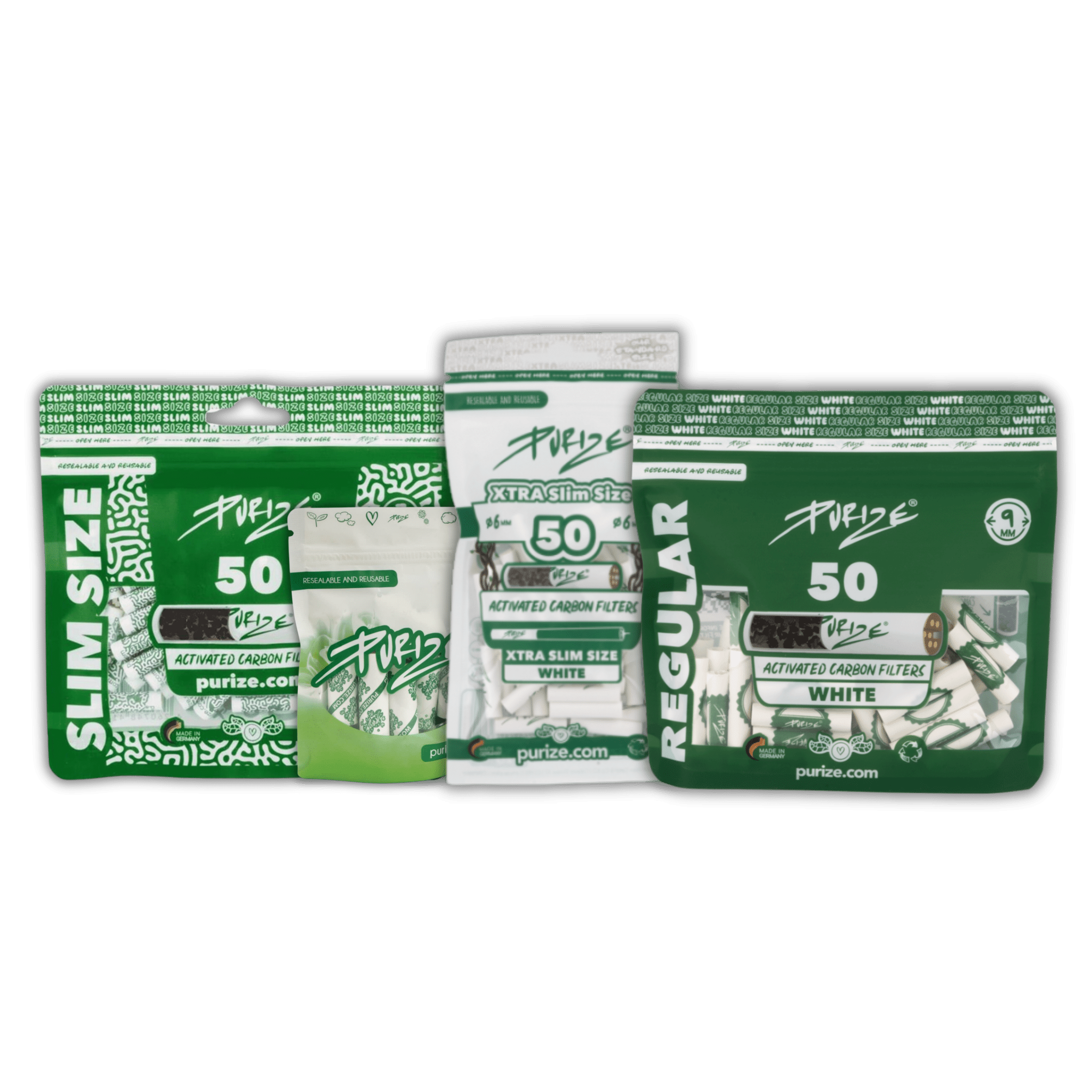 PURIZE Aktivkohlefilter Bundle Mix-Set Produktbild