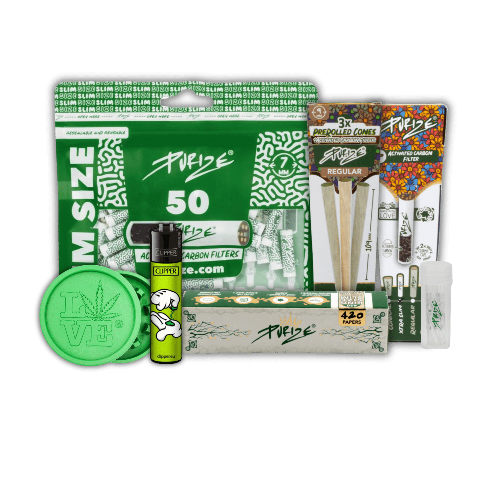 PURIZE Festival Pack Bundle mit Drehzubehör im Set