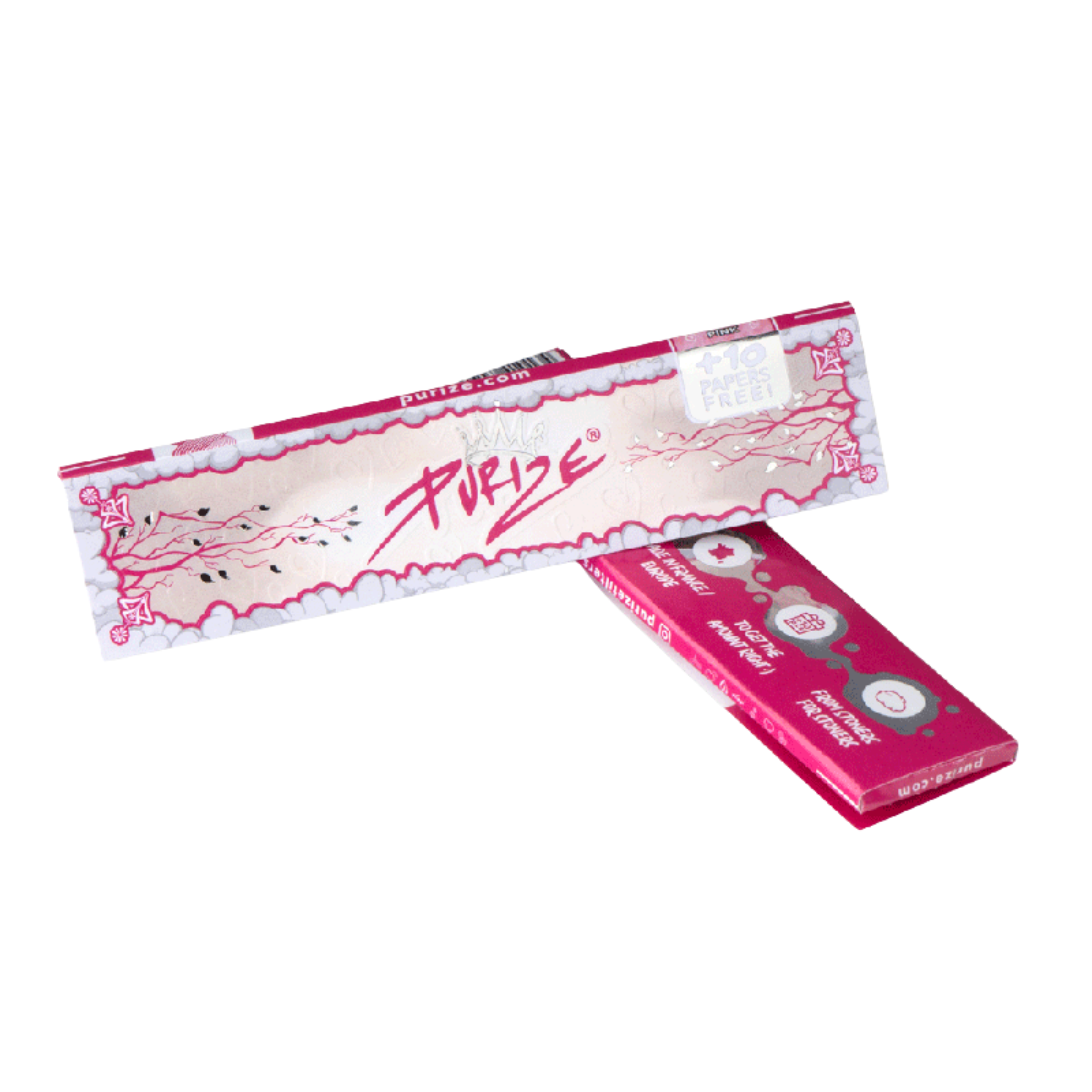 Detailansicht PURIZE Pink King Size Slim Paper 44×108 mm