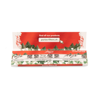 PURIZE We love Switzerland King Size Slim Papers offen mit sichtbaren Heftchen