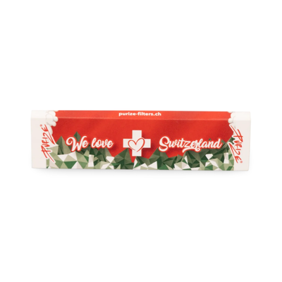 PURIZE We love Switzerland King Size Slim Papers 32 Blättchen Frontansicht