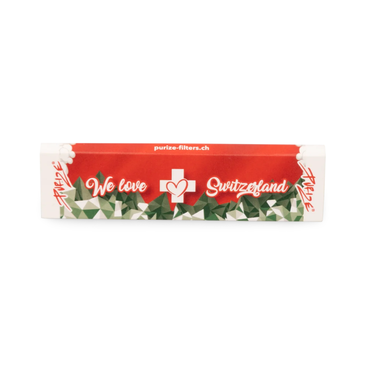 PURIZE We love Switzerland King Size Slim Papers 32 Blättchen Frontansicht