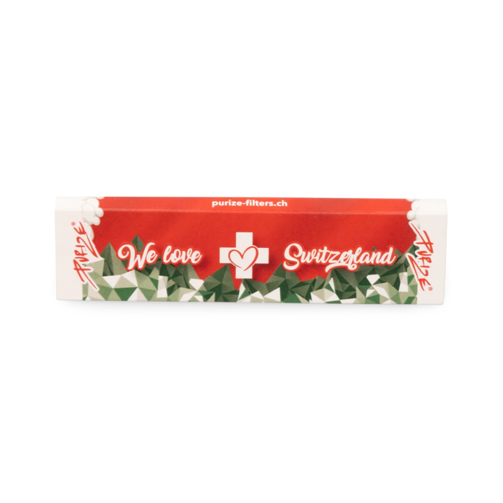 PURIZE We love Switzerland King Size Slim Papers 32 Blättchen Frontansicht