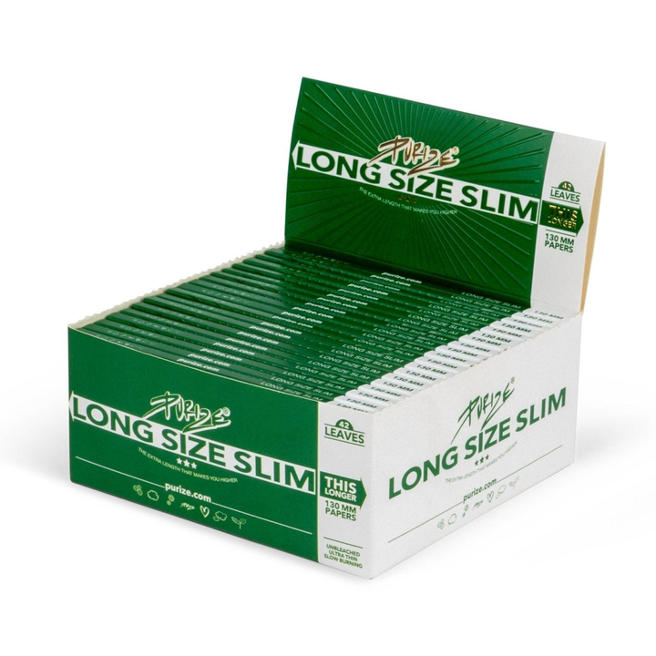 PURIZE Long Size Slim Papers Display mit 40 Heften