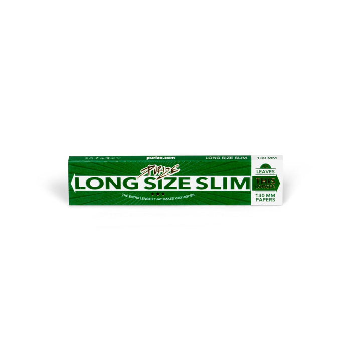 PURIZE Long Size Slim Papers ungebleicht, 42 Blatt pro Heft