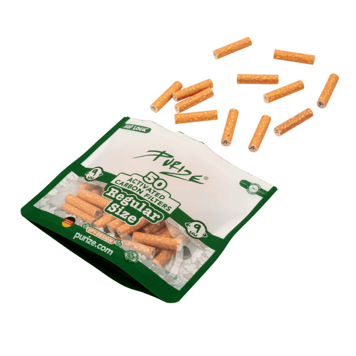 Detailansicht PURIZE Regular 9mm Aktivkohlefilter Spy