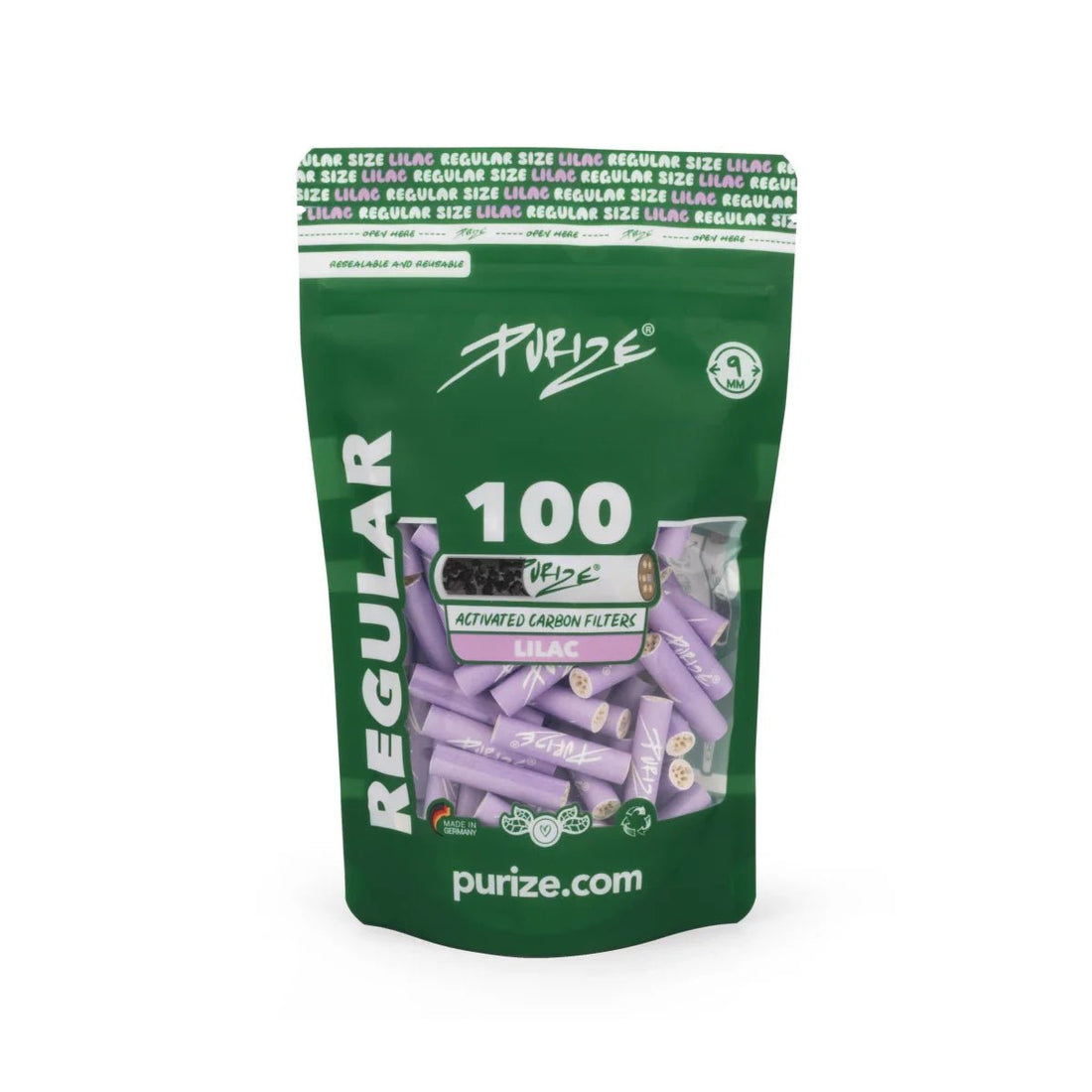 Purize - Regular Size 9mm - 100 Stück - Lilac kaufen bei rauchwerk.ch