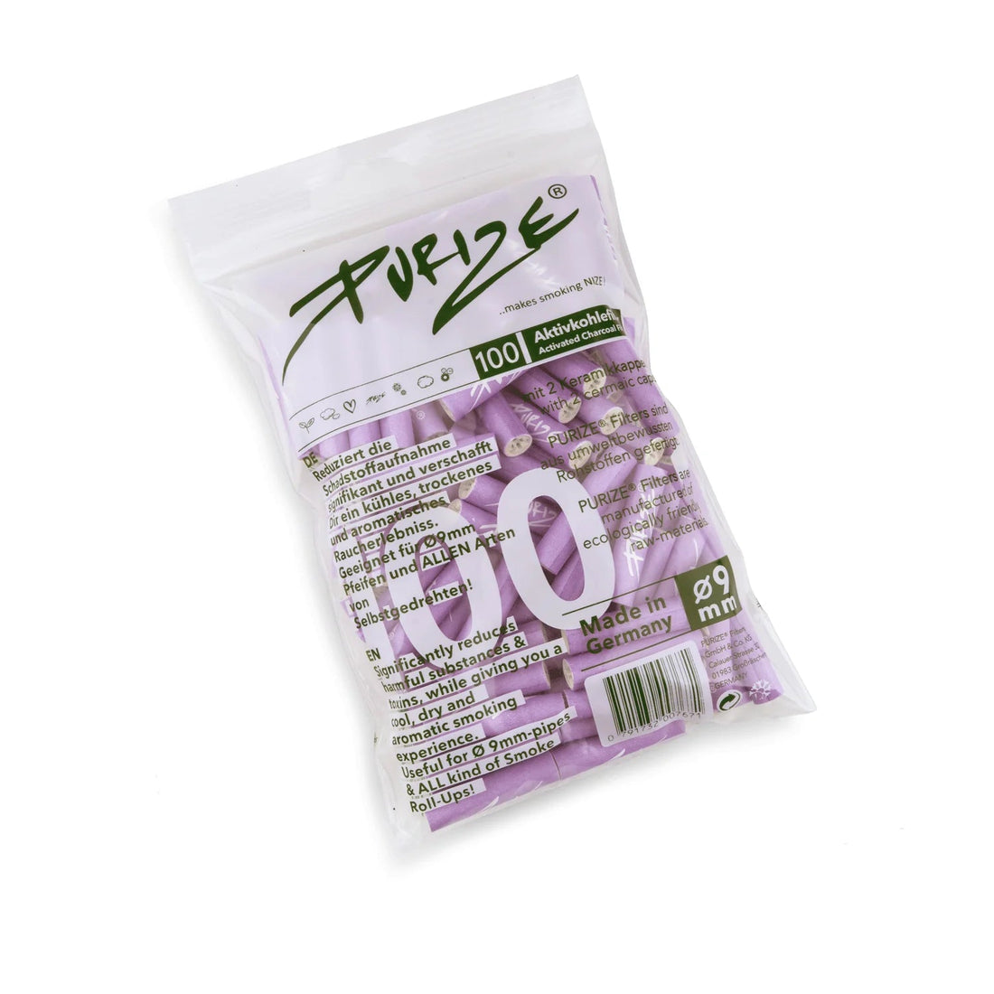 Purize - Regular Size 9mm - 100 Stück - Lilac kaufen bei rauchwerk.ch