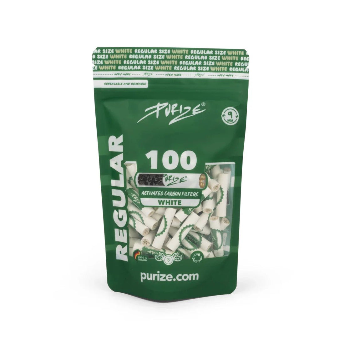 Purize - Regular Size 9mm - 100 Stück - White kaufen bei rauchwerk.ch