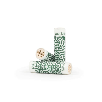 Detailansicht PURIZE Slim Size 7mm Aktivkohlefilter White
