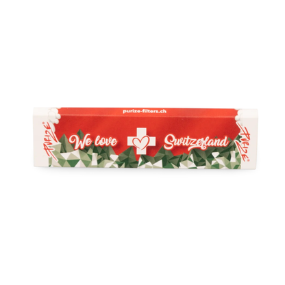 PURIZE We love Switzerland King Size Slim Papers 32 Blättchen Frontansicht