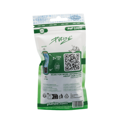 PURIZE XTRA Slim 6mm Blue Aktivkohlefilter – Einzelansicht