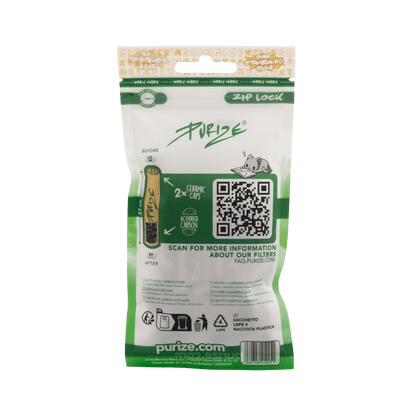 Rückseite PURIZE XTRA Slim Organic 6mm Filterbeutel