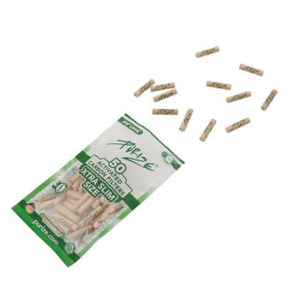 Nahaufnahme PURIZE XTRA Slim 6mm Organic Aktivkohlefilter