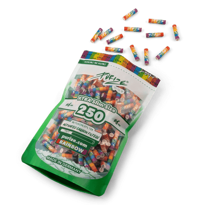 PURIZE Rainbow Aktivkohlefilter 6mm 250 Stück zweite Ansicht