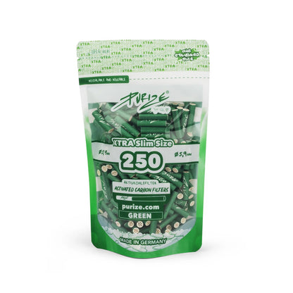 Purize - Xtra Slim Size 6mm - 250 Stück - Green kaufen bei rauchwerk.ch