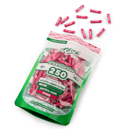 Purize - Xtra Slim Size 6mm - 250 Stück - Pink kaufen bei rauchwerk.ch