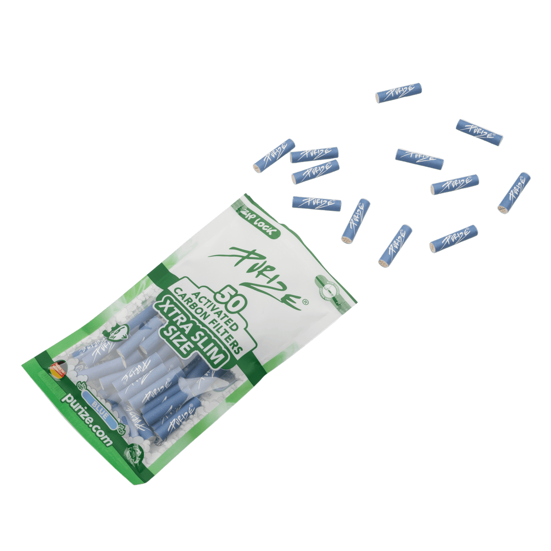 Purize - Xtra Slim Size - 6mm - 50 Stück - Blue kaufen bei rauchwerk.ch