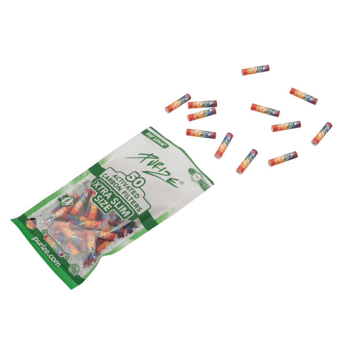 Purize - Xtra Slim Size - 6mm - 50 Stück - Rainbow kaufen bei rauchwerk.ch