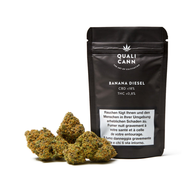 Qualicann Banana Diesel CBD-Blüten, 5,5 g