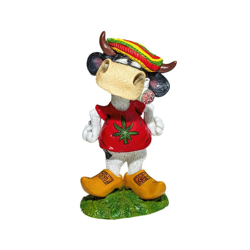 Cannabuds Rasta Cow with Joint Dekofigur