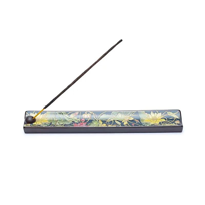 Räucherstäbchenhalter aus Keramik Lotus Teich, 1 Stück