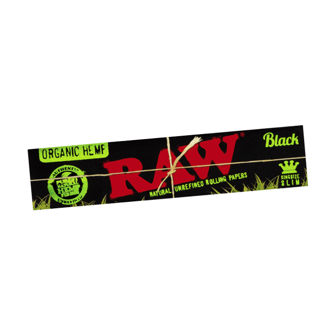 RAW - Black Organic Hemp Kingsize Slim - einzeln