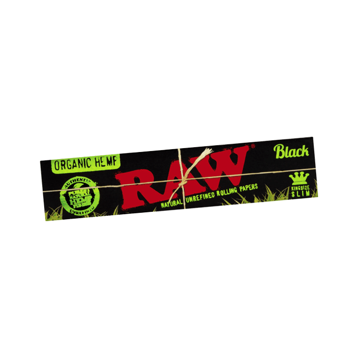 RAW - Black Organic Hemp Kingsize Slim - einzeln
