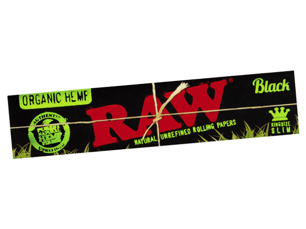 RAW - Black Organic Hemp Kingsize Slim - einzeln