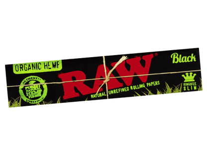 RAW - Black Organic Hemp Kingsize Slim - einzeln