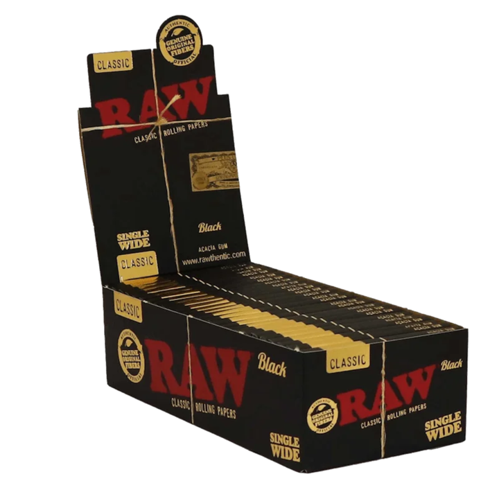 RAW Black Single Wide Double Window Display 25 Heftchen