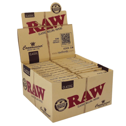 RAW Classic Connoisseur King Size Slim Tips Display