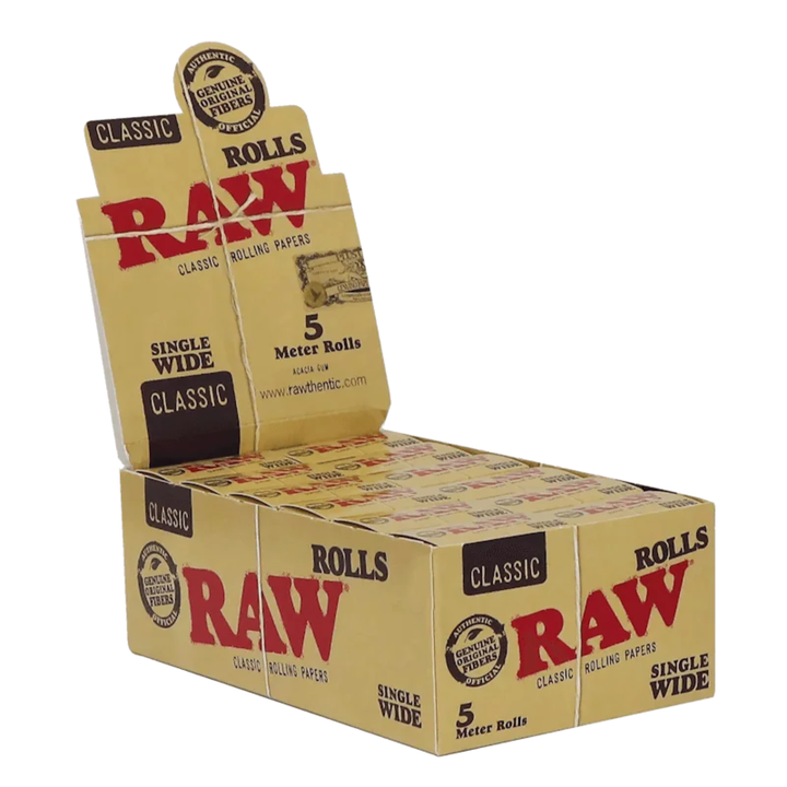 RAW Classic Rolls Single Wide 5m Display 24 Rollen