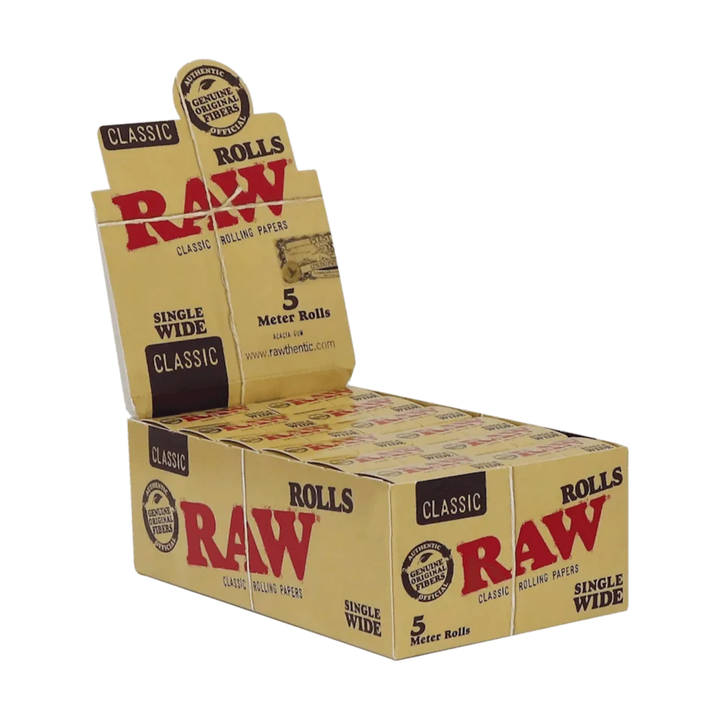 RAW Classic Rolls Single Wide 5m Display 24 Rollen